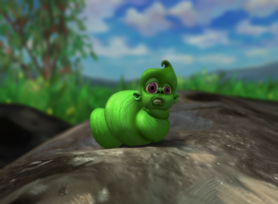 A still from „The Lost Little Catepillar“
